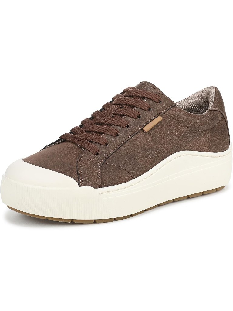 Women's Dark Brown Polyuretherene Time Off Shoes